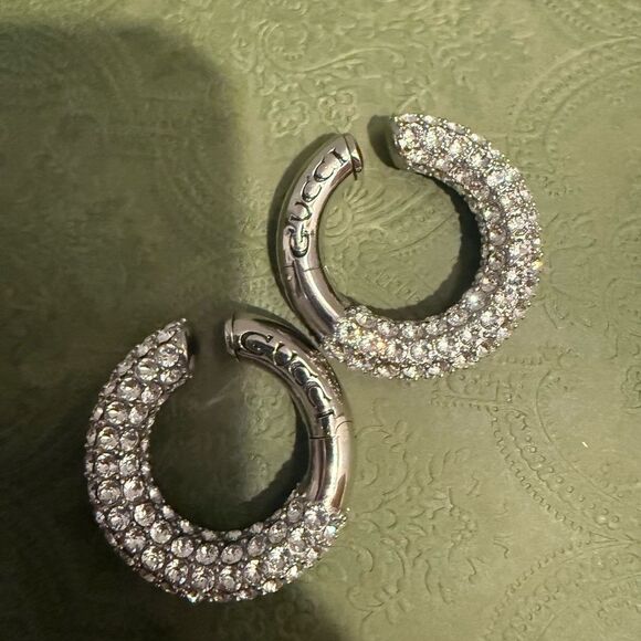Brand new Gucci Crystal-embellished ear cuffs earrings - Picture 1 of 4
